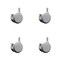Service Caster 2.375 Inch MRI Safe Casters with Brakes, 7/16 Grip Ring Stem, Set of 4, SCC, 4PK SCC-GR02S60-TPR-GRY-B-71678-MRI-4 - alternate 1